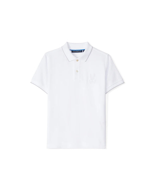 psycho bunny polo manga corta niño fantasia blanco
