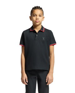 psycho bunny polo manga corta niño fantasia negro