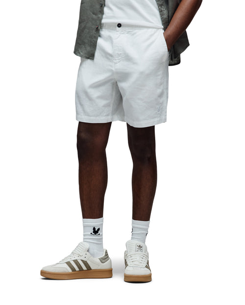 BERMUDA PSYCHO BUNNY PARA HOMBRE COLOR BLANCO MB0700019100