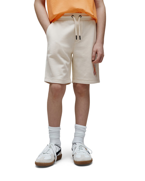 PSYCHO BUNNY BERMUDA DEPORTIVO CON LOGO BORDADO PIXELADO OLIVIER PARA NIÑO NIÑO BEIGE KB0900023250