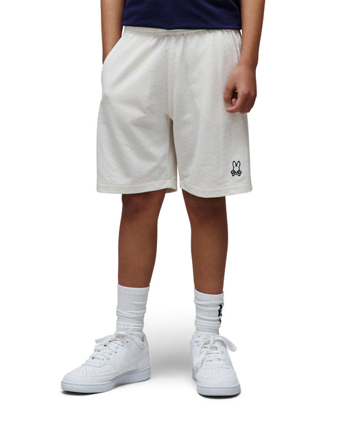 BERMUDA PSYCHO BUNNY PARA NIÑO COLOR BLANCO KB0700007250
