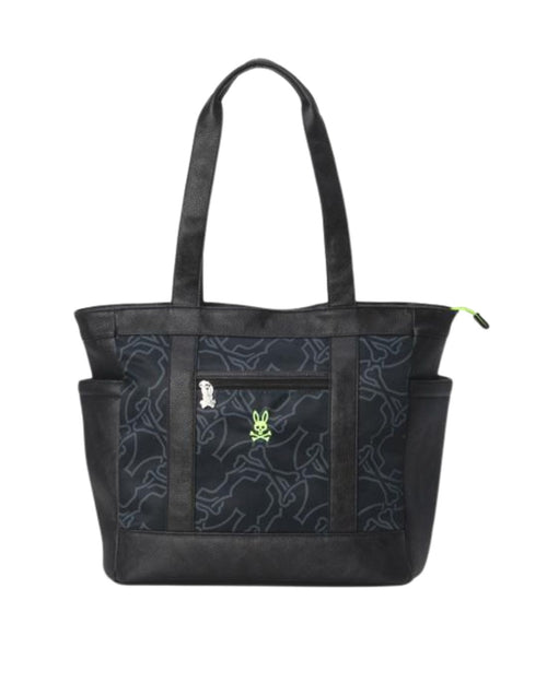 BOLSO PSYCHO BUNNY PARA HOMBRE COLOR NEGRO PBMG6AB5BLK