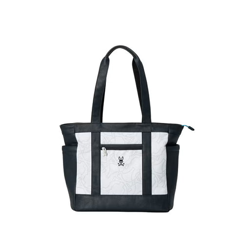 BOLSO PSYCHO BUNNY PARA HOMBRE COLOR BLANCO PBMG6AB5WHT
