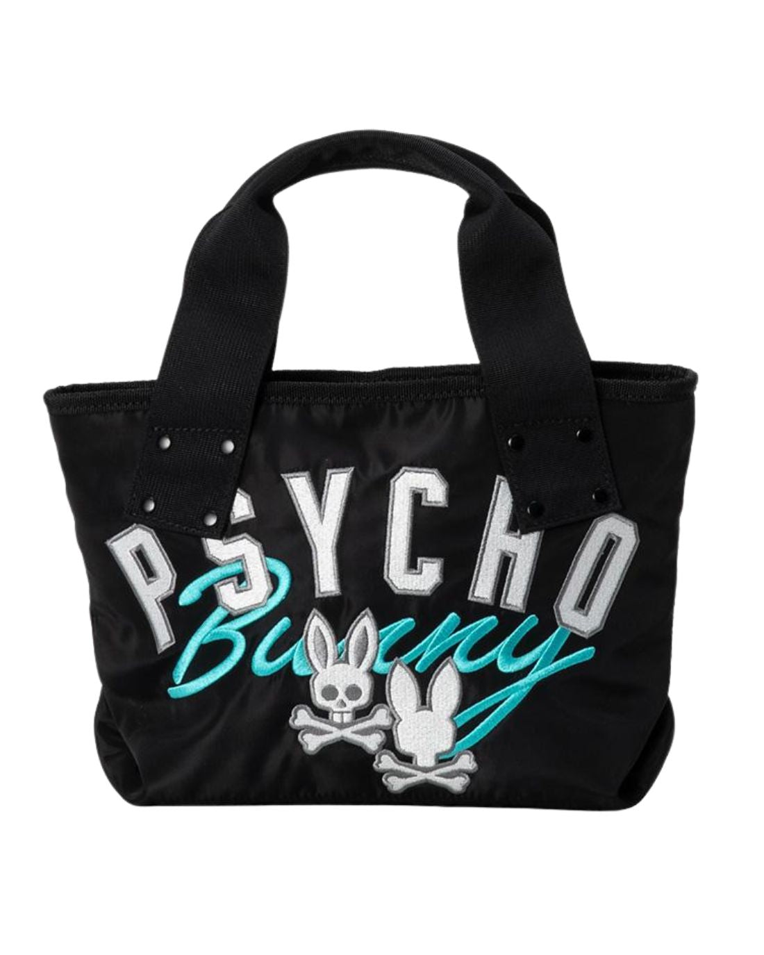 BOLSO PSYCHO BUNNY PARA HOMBRE COLOR NEGRO PBMG6ABABLK