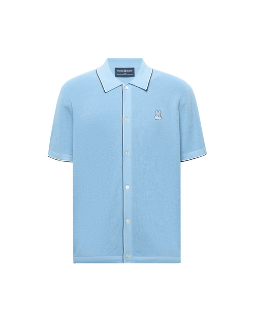 PSYCHO BUNNY CAMISA MANGA CORTA DE PUNTO LANE PARA CABALLERO HOMBRE AZUL MT0300148407