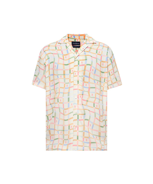 CAMISA M/C PSYCHO BUNNY PARA NIÑO COLOR BLANCO KT0300010250