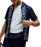 CAMISA M/C PSYCHO BUNNY PARA HOMBRE COLOR AZUL MT0300084402