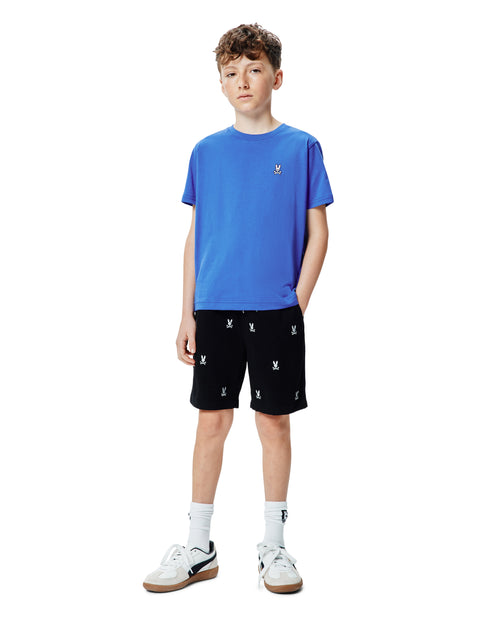 T-SHIRT PSYCHO BUNNY PARA NIÑO COLOR AZUL B0U014F200426