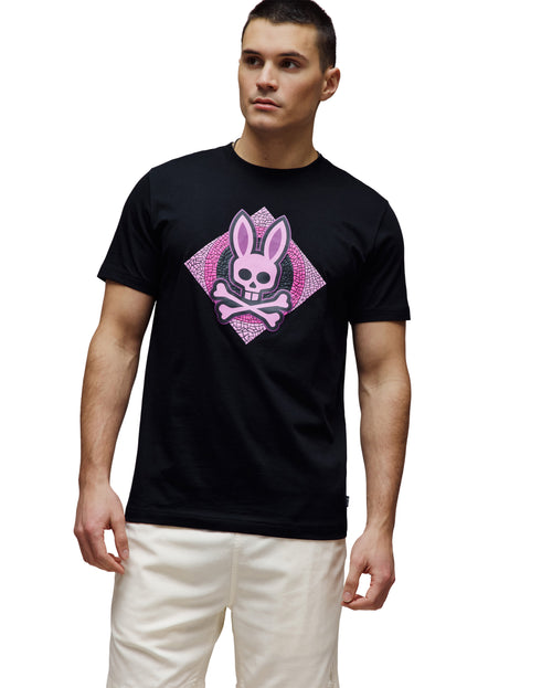 T-SHIRT PSYCHO BUNNY PARA HOMBRE COLOR NEGRO MT0200302001