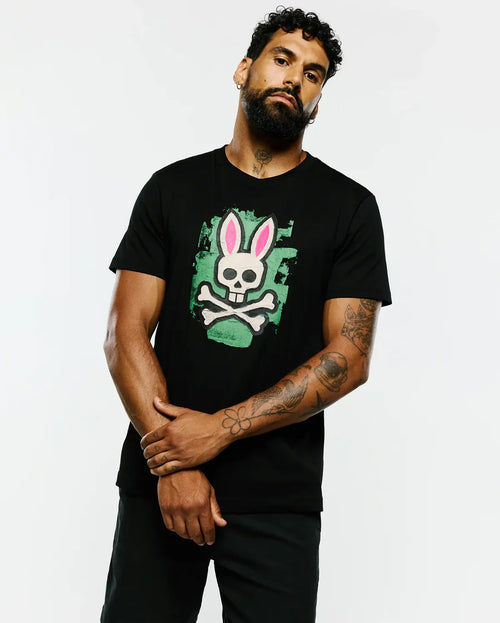 T-SHIRT PSYCHO BUNNY PARA HOMBRE COLOR NEGRO MT0200306001