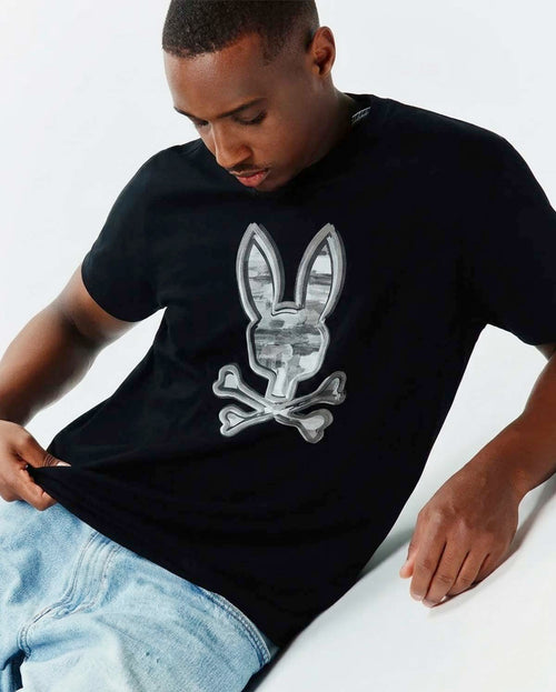 T-SHIRT PSYCHO BUNNY PARA HOMBRE COLOR NEGRO MT0200307002