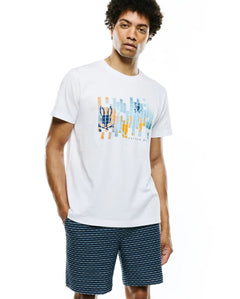 CAMISETA PSYCHO BUNNY PARA CABALLERO COLOR BLANCO