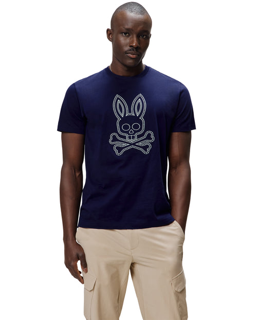 T-SHIRT PSYCHO BUNNY PARA HOMBRE COLOR AZUL MT0200300402
