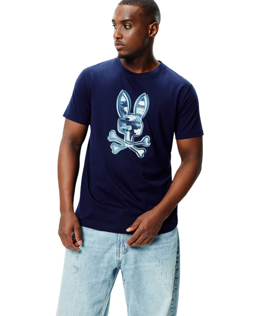 T-SHIRT PSYCHO BUNNY PARA HOMBRE COLOR AZUL MT0200307402