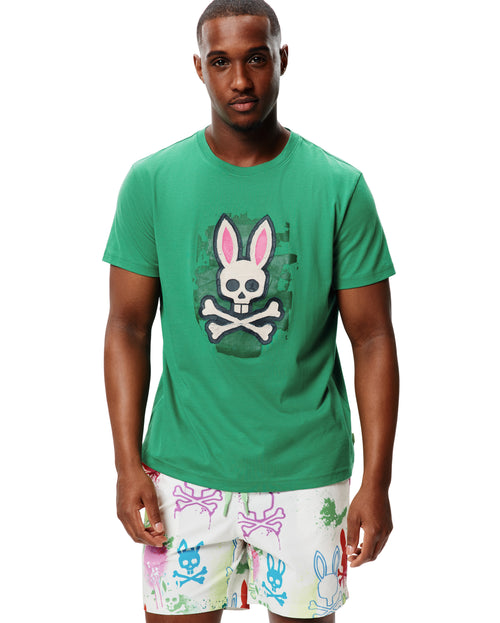 T-SHIRT PSYCHO BUNNY PARA HOMBRE COLOR VERDE MT0200306321