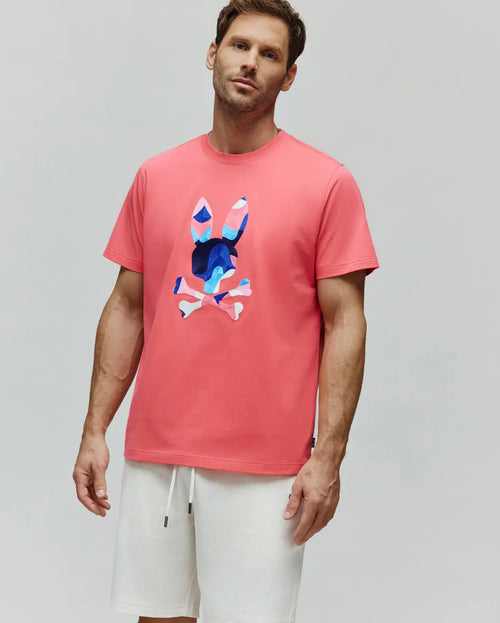 T-SHIRT PSYCHO BUNNY PARA HOMBRE COLOR NARANJA MT0200250656