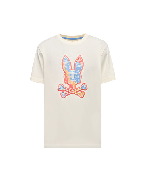 PSYCHO BUNNY CAMISETA ESTAMPADA BORDADA OLIVIER PARA CABALLERO HOMBRE BEIGE MT0200200250