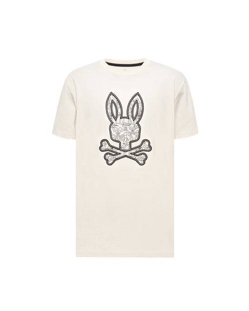 PSYCHO BUNNY CAMISETA ESTAMPADA OSCAR PARA CABALLERO HOMBRE BEIGE MT0200214250