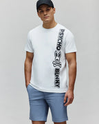 PSYCHO BUNNY CAMISETA TOBY CON LOGO EN TEXTO PARA CABALLERO HOMBRE BLANCO MT0200221100