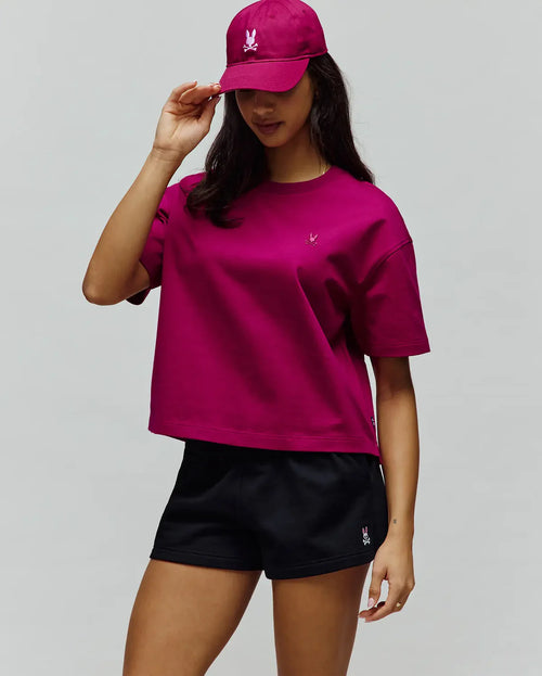 T-SHIRT PSYCHO BUNNY PARA DAMA COLOR ROJO WT0200011673