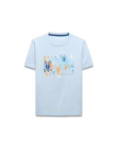 CAMISETA PSYCHO BUNNY PARA NIÑO COLOR AZUL