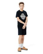 T-SHIRT PSYCHO BUNNY PARA NIÑO COLOR NEGRO KT0200184001
