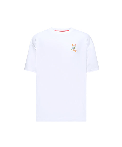 T-SHIRT PSYCHO BUNNY PARA NIÑO COLOR BLANCO KT0200151100