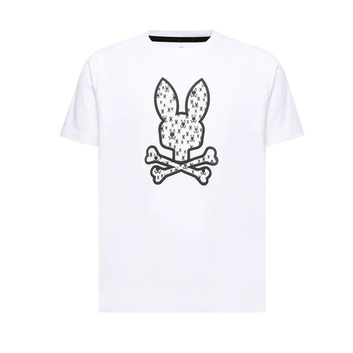 PSYCHO BUNNY CAMISETA ESTAMPADA NEV BUNNY PARA NIÑO NIÑO BLANCO KT0200141100