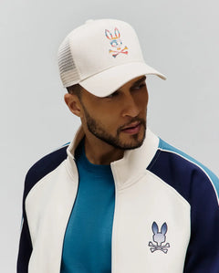 PSYCHO BUNNY GORRA DE MALLA RAPHAEL PARA CABALLERO HOMBRE BEIGE MO1500090250