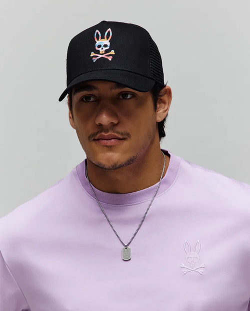 PSYCHO BUNNY GORRA DE MALLA RAPHAEL PARA CABALLERO HOMBRE NEGRO MO1500090001