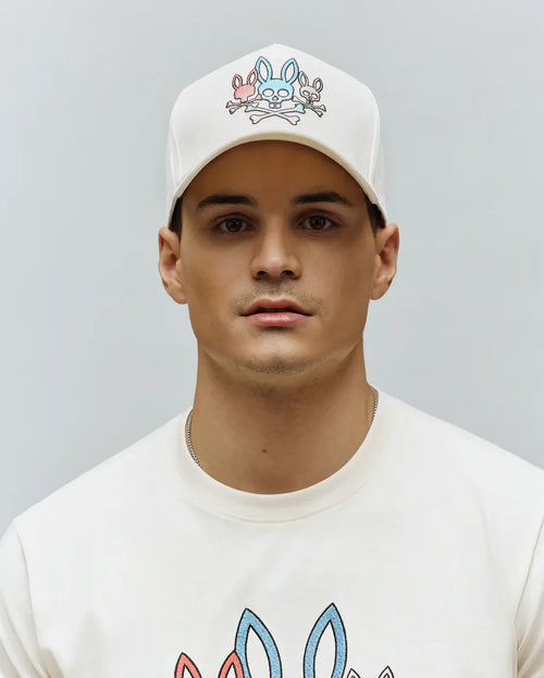 GORRA PSYCHO BUNNY PARA HOMBRE COLOR BLANCO MO1500079250