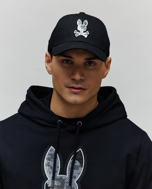 PSYCHO BUNNY GORRA OLIVIER PARA CABALLERO HOMBRE NEGRO MO1500072001
