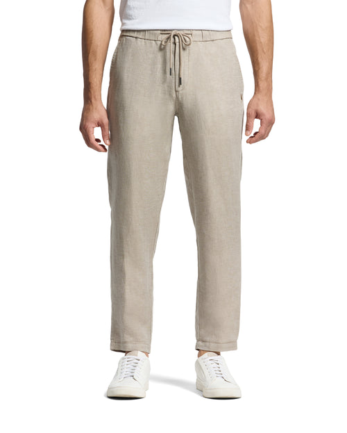 PSYCHO BUNNY PANTALÓN DE MEZCLA DE LINO CON CORDÓN FATE PARA CABALLERO HOMBRE BEIGE B6P471C200NTN