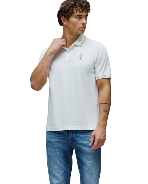 PSYCHO BUNNY POLO ARA PARA CABALLERO HOMBRE BLANCO MT0100118100