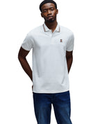 POLO M/C PSYCHO BUNNY PARA HOMBRE COLOR BLANCO MT0100178100
