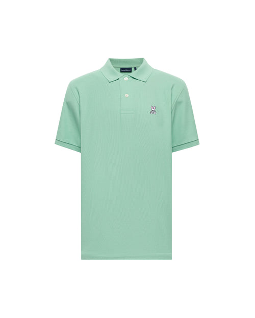 PSYCHO BUNNY POLO CLÁSICO PARA CABALLERO HOMBRE VERDE B6K001F200324