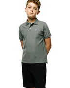 POLO M/C PSYCHO BUNNY PARA NIÑO COLOR VERDE B0K001F200322