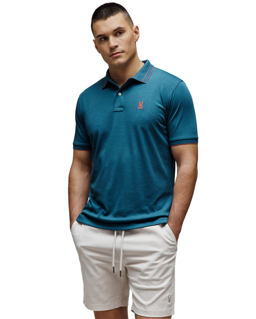 PSYCHO BUNNY POLO PERFORMANCE REX PARA CABALLERO HOMBRE AZUL MT0100138406