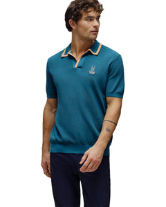 PSYCHO BUNNY POLO CUELLO JOHNNY NOHR PARA CABALLERO HOMBRE AZUL MT0100156406