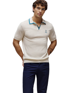 PSYCHO BUNNY POLO CUELLO JOHNNY NOHR PARA CABALLERO HOMBRE BEIGE MT0100156250