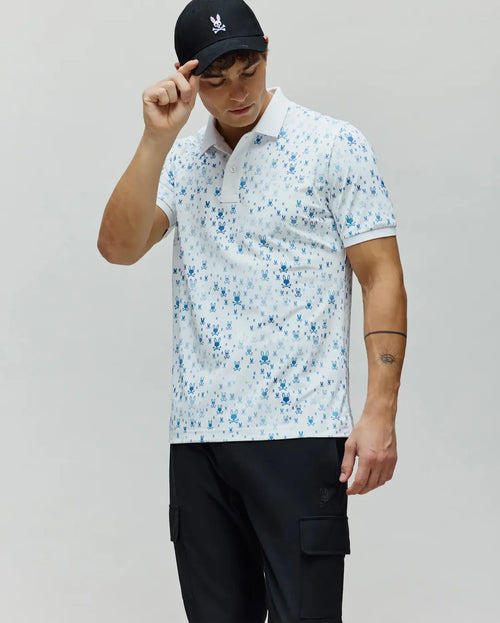 PSYCHO BUNNY POLO DEPORTIVO NEV PARA CABALLERO HOMBRE BLANCO MT0100133100