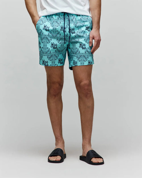T-SWIM PSYCHO BUNNY PARA HOMBRE COLOR AZUL MB1000053409