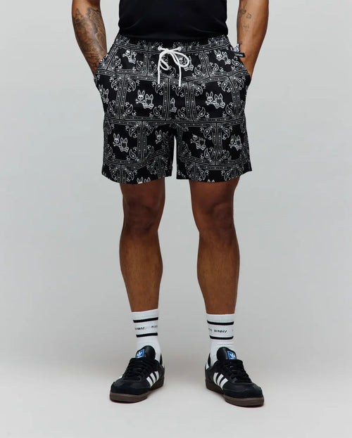 T-SWIM PSYCHO BUNNY PARA HOMBRE COLOR NEGRO MB1000053001