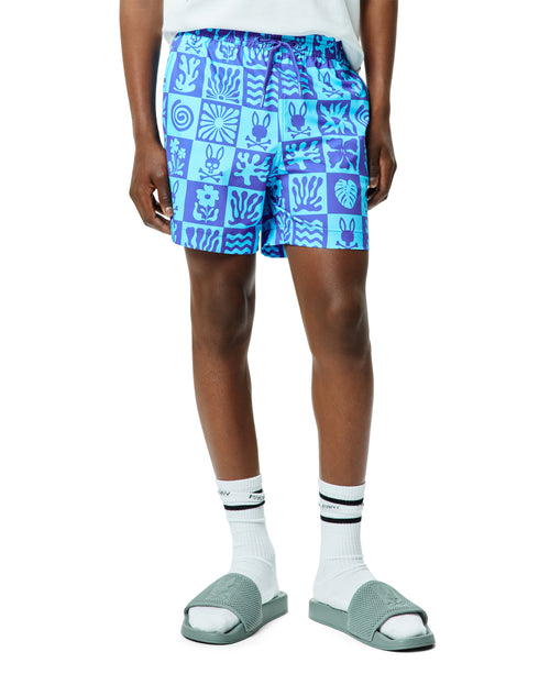 T-SWIM PSYCHO BUNNY PARA NIÑO COLOR AZUL KB1000049426