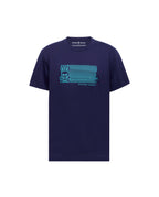 PSYCHO BUNNY CAMISETA HOMBRE CUELLO REDONDO AZUL