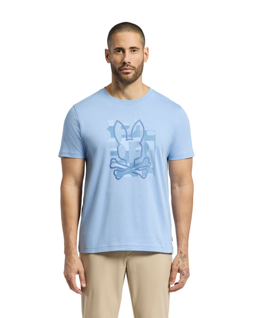 PSYCHO BUNNY CAMISETA HOMBRE CUELLO REDONDO AZUL