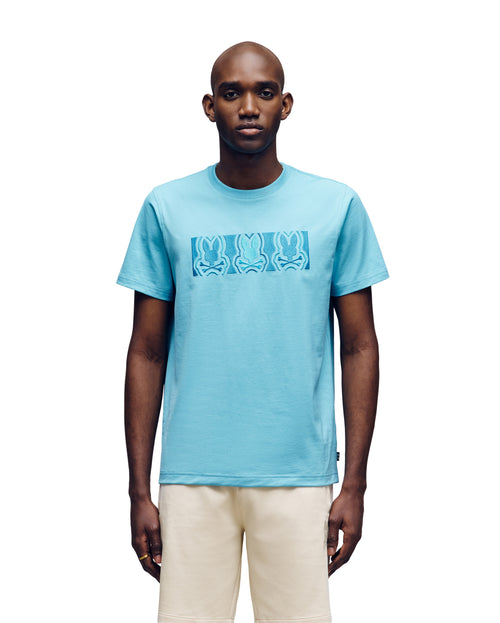 PSYCHO BUNNY CAMISETA HOMBRE CUELLO REDONDO AZUL