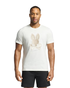 PSYCHO BUNNY CAMISETA HOMBRE CUELLO REDONDO BEIGE
