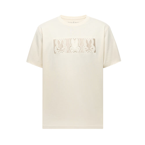 PSYCHO BUNNY CAMISETA HOMBRE CUELLO REDONDO BEIGE