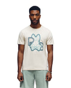 PSYCHO BUNNY CAMISETA HOMBRE CUELLO REDONDO BEIGE